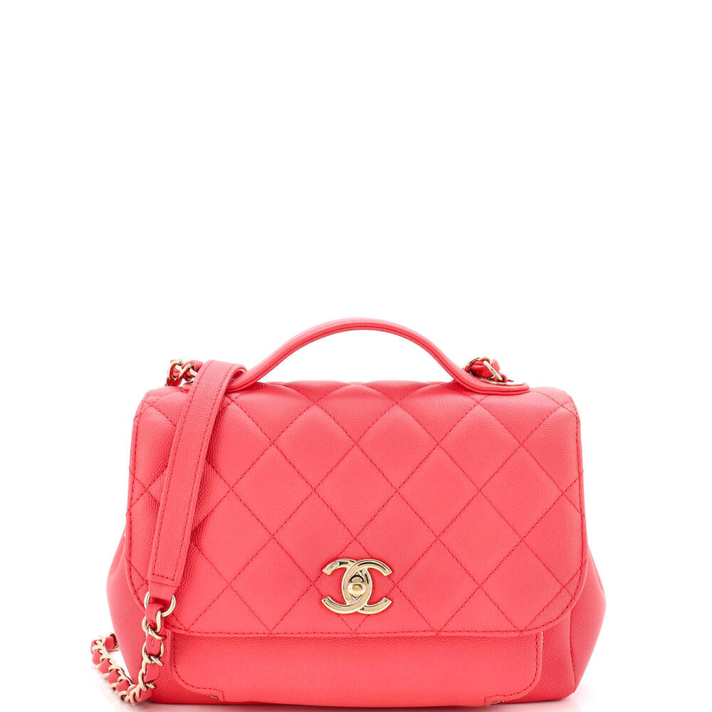 Chanel Small Business Affinity Flap Bag Quilted Caviar